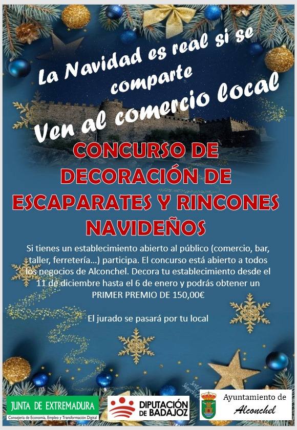 Cartel del concurso de escaparatismo.