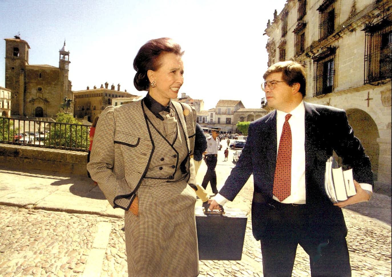 En 1997 en Trujillo, cuando salía de un juicio por los numerosos pleitos que tuvo con su hijo mayor.