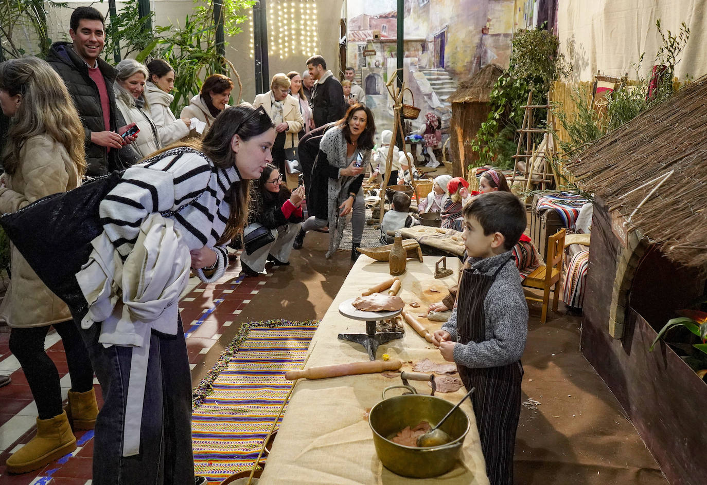 Belén viviente en el colegio Santo Ángel de Badajoz