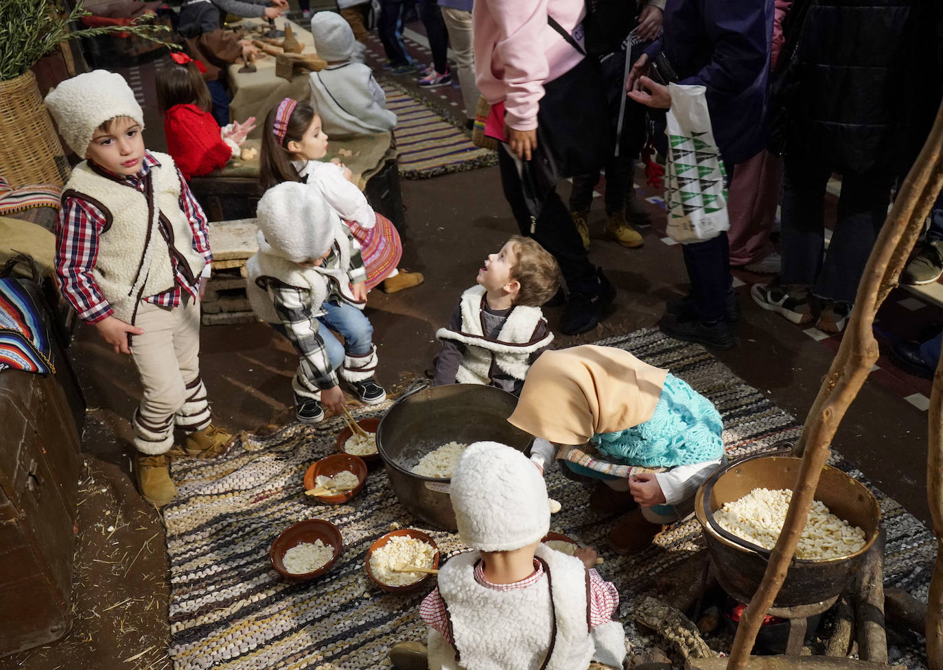 Belén viviente en el colegio Santo Ángel de Badajoz