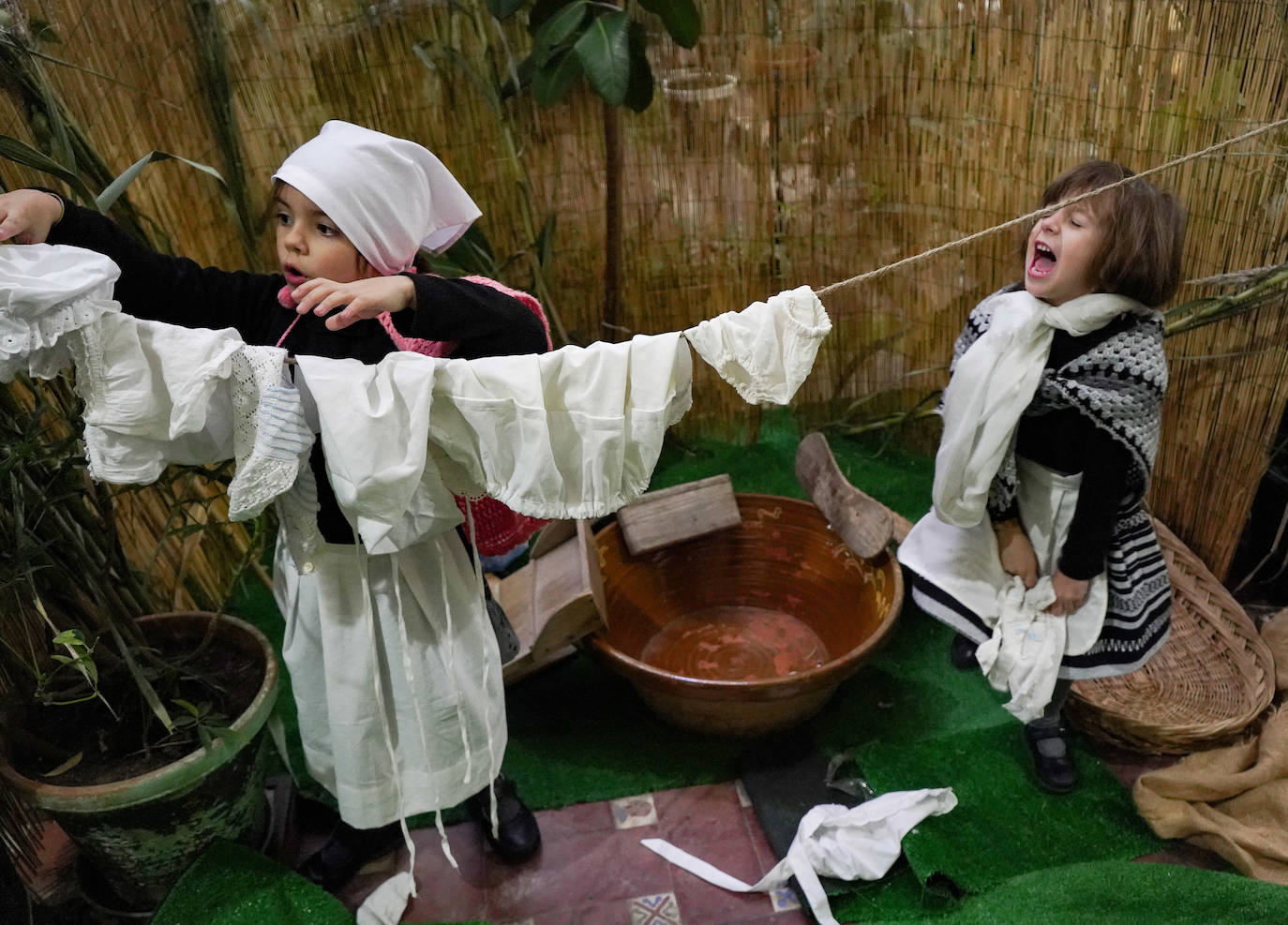 Belén viviente en el colegio Santo Ángel de Badajoz