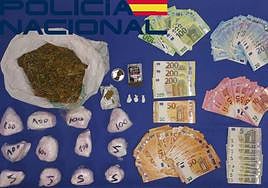 Seis detenidos por la venta de cocaína, hachís y marihuana en Badajoz