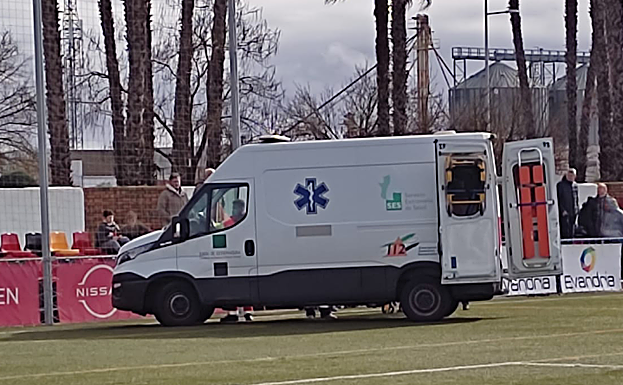 La ambulancia en el campo del Montijo. 