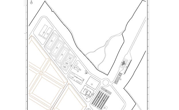 Los promotores del macrovertedero presentaron un plano del diseño previsto. 