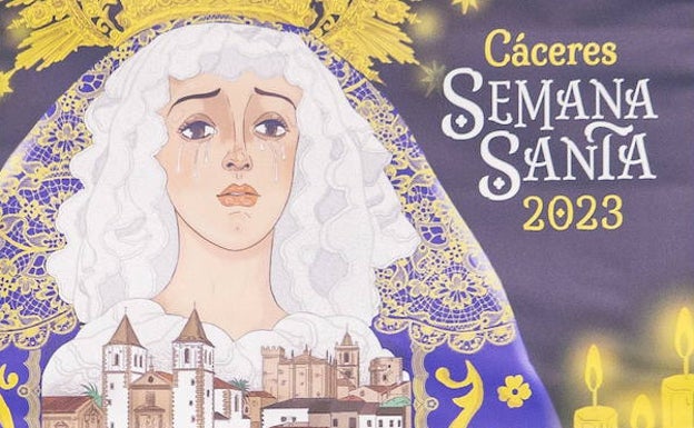 Detalle del cartel de la Semana Santa de 2023.