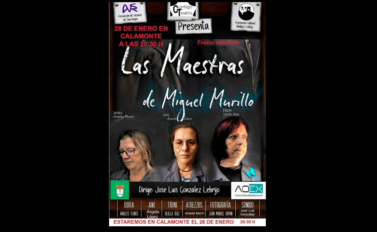 Contigo Teatro llega a Calamonte con 'Las maestras'