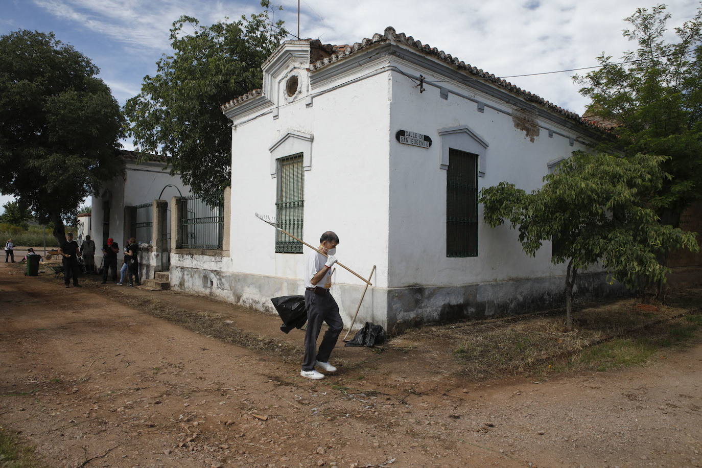 En 1881 el Poblado Minero de Aldea Moret lo formaban 137 viviendas, en las que vivían 500 personas. En la imagen el Poblado Minero en la actualidad.