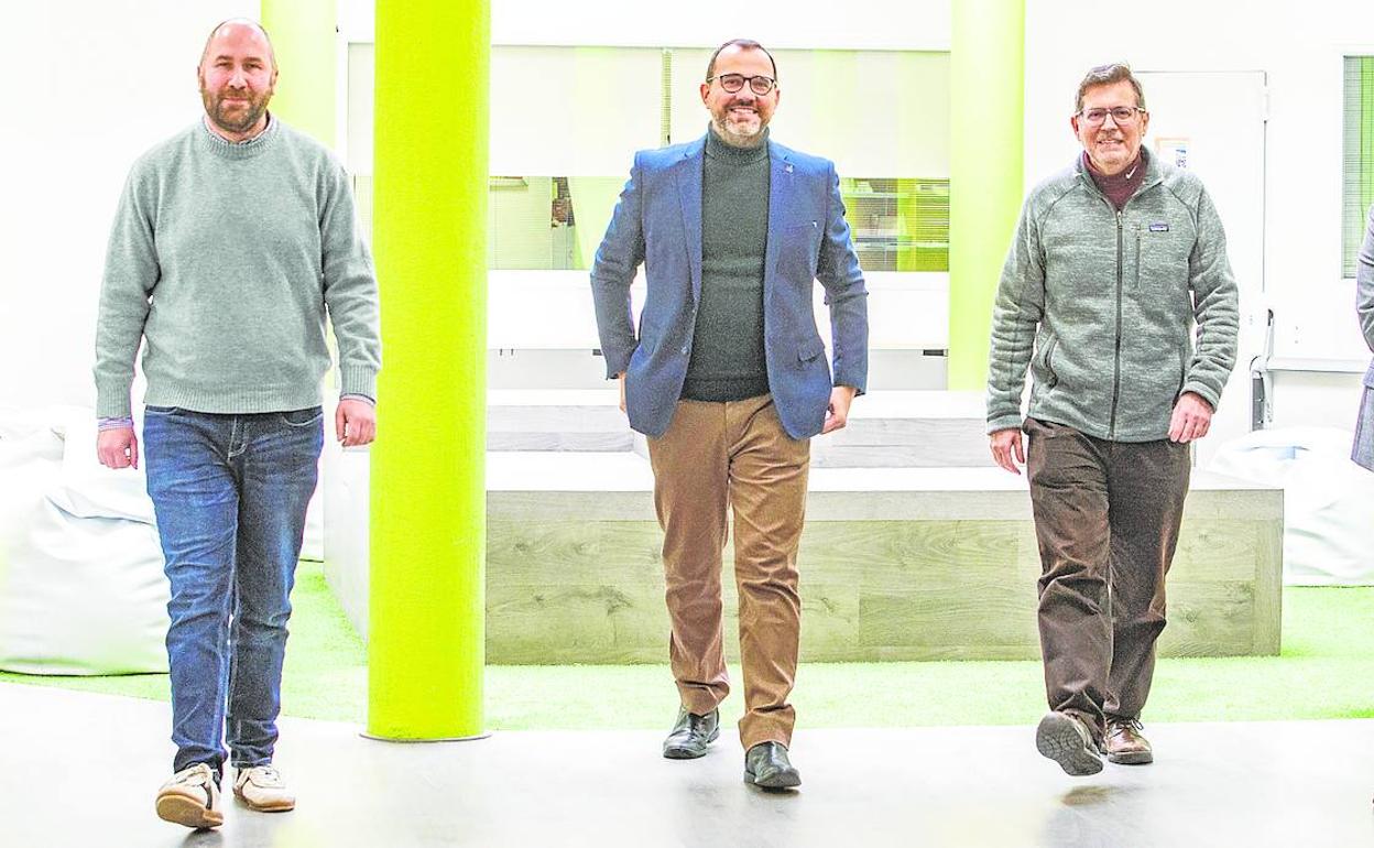 Breogán Pato, David Parra, Javier Gallego y Juan Manuel Pérez son los cuatro directores científicos del CIIAE de Cáceres. 