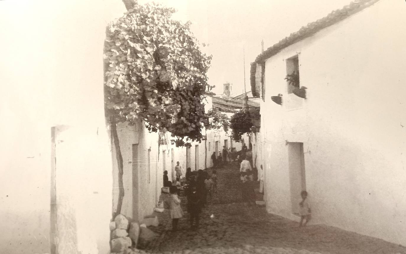 Calle Cortizada en el año 1930. En esta calle vivía el autor del crimen.