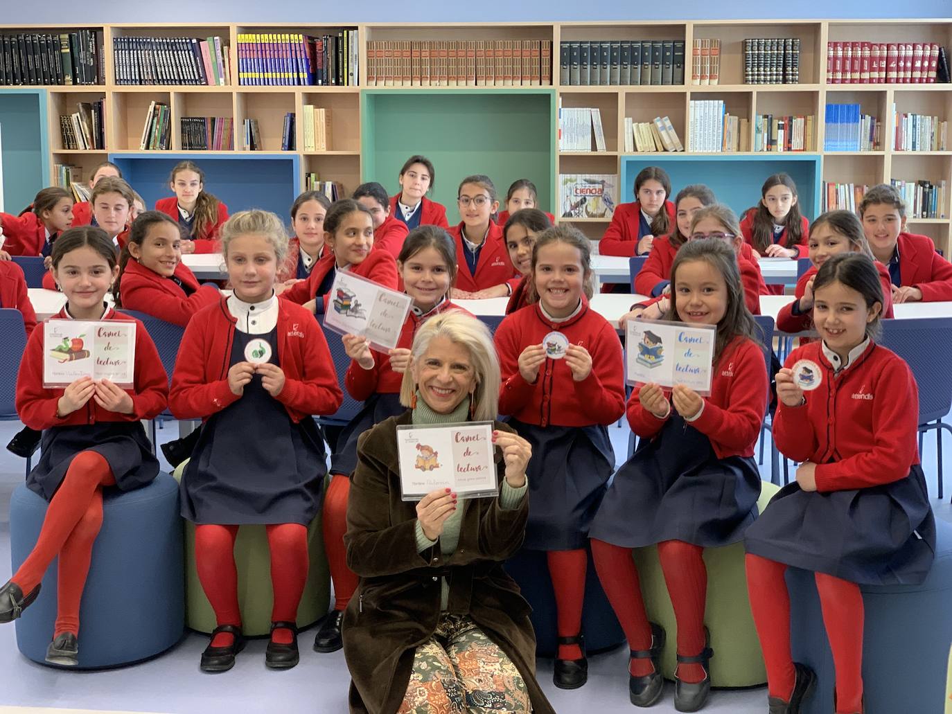 Inauguración de la nueva bibliotca del colegio Puertapalma. 