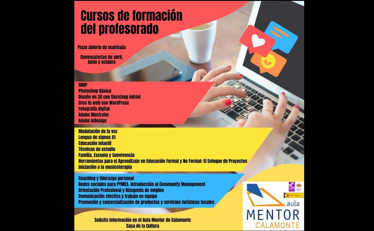 El Aula Mentor acoge cursos de formación del profesorado