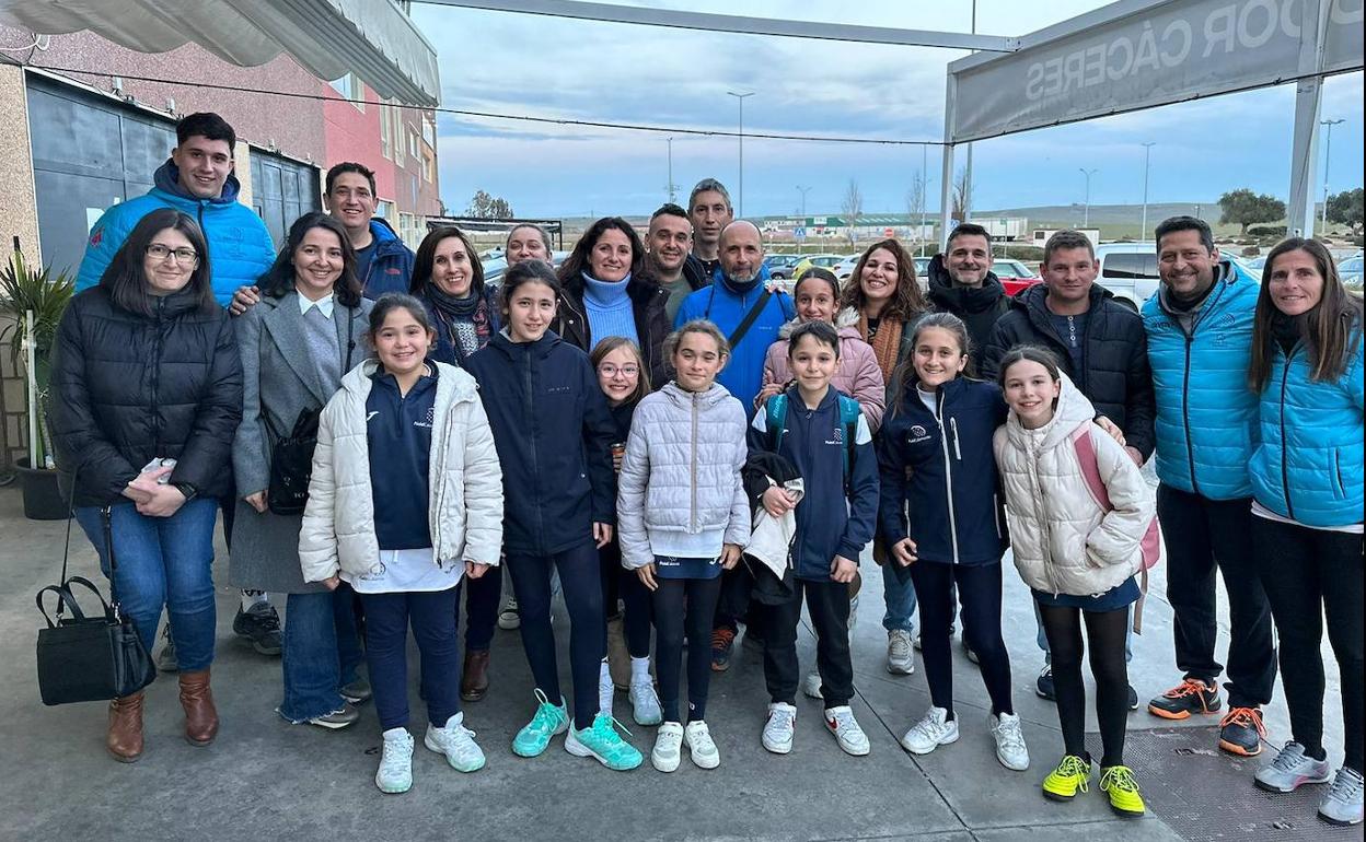 Un grupo de los que se desplazaron hasta Cáceres. 