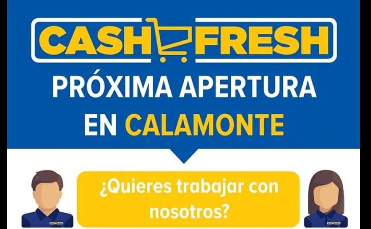 Cash Fresh oferta varios puestos de trabajo en Calamonte