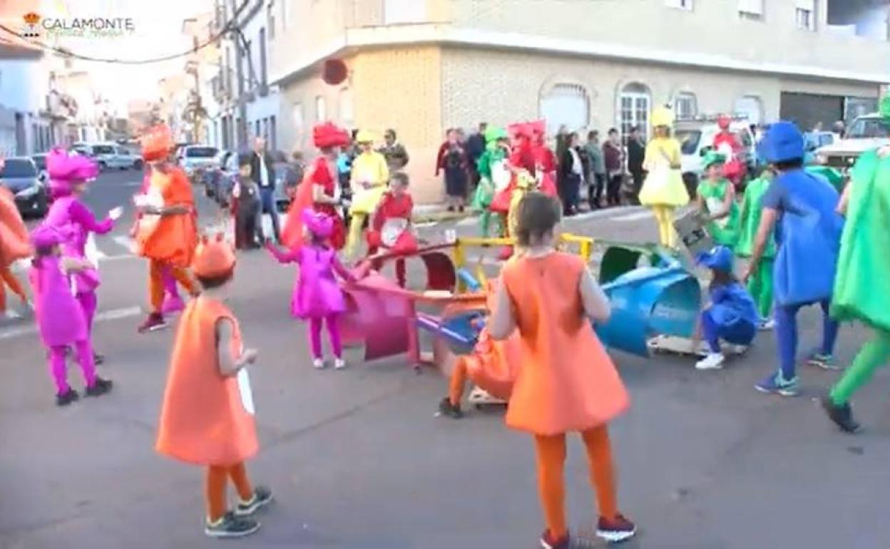 Imagen de archivo. Desfile de Carnaval de Calamonte.