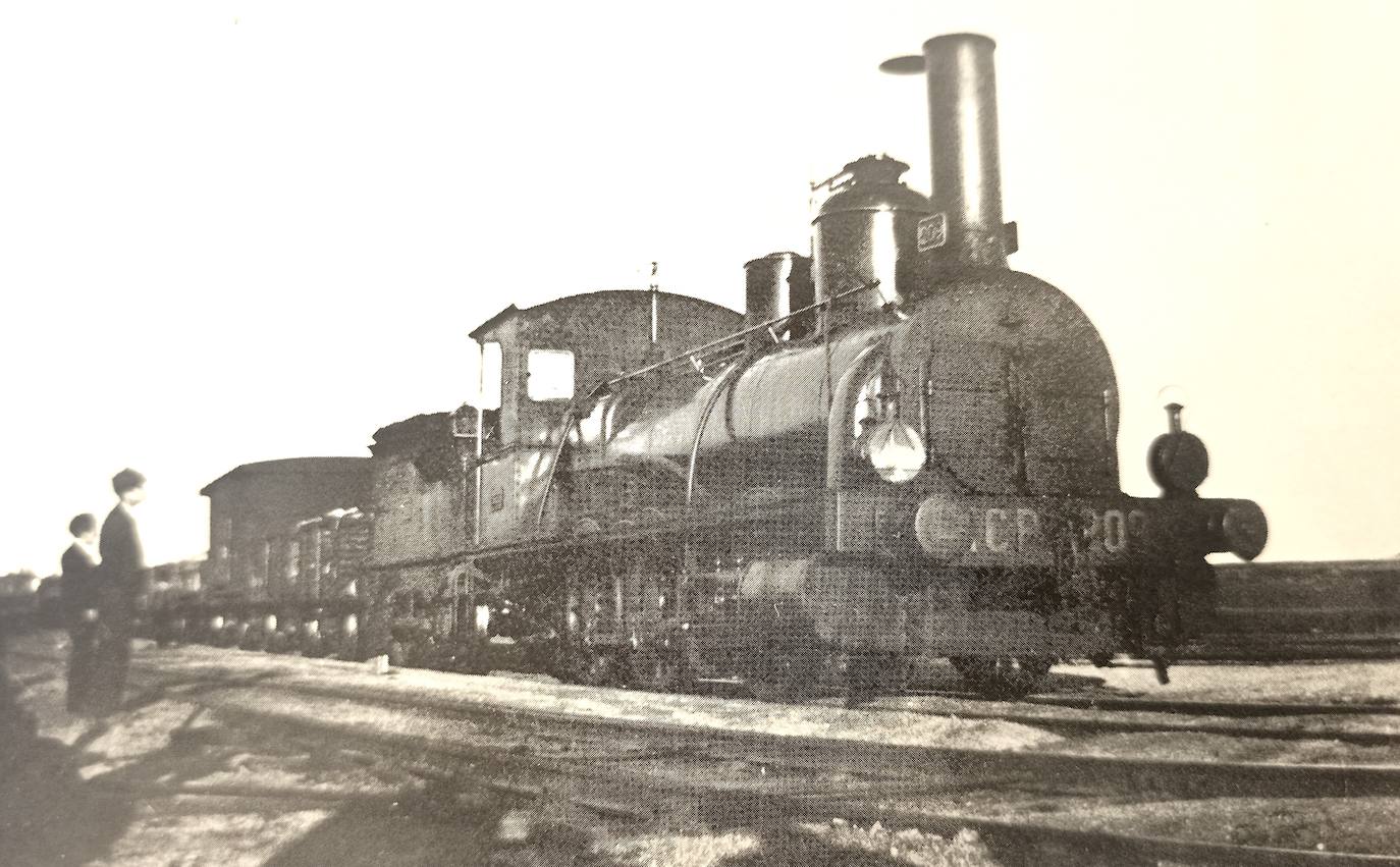 Locomotora que en los años 20 pasaba por Cáceres haciendo la línea Madrid-Cáceres-Lisboa.