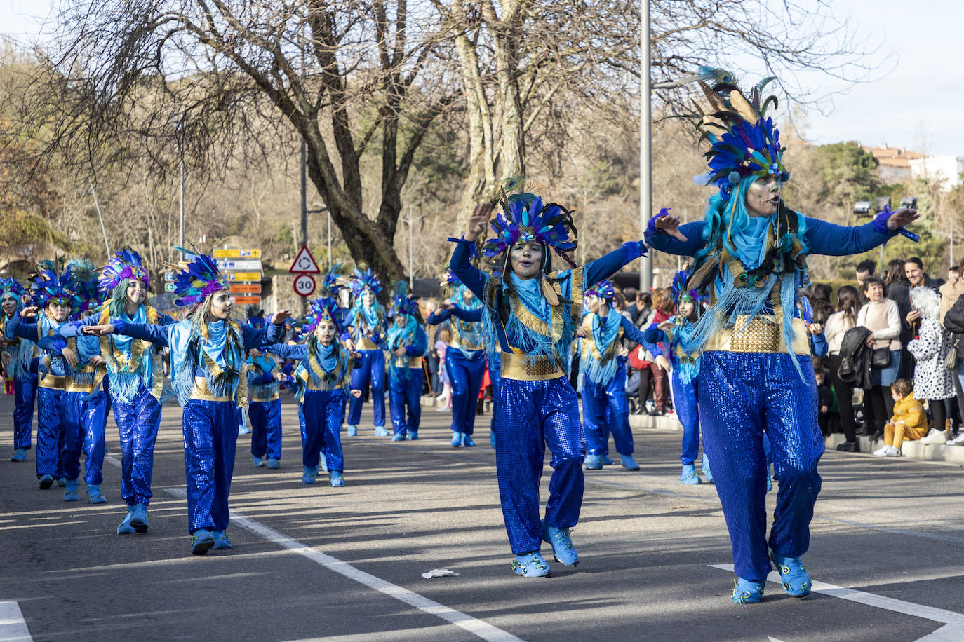 Fotos: Más de 400 personas protagonizan el desfile de Carnval en Plasencia