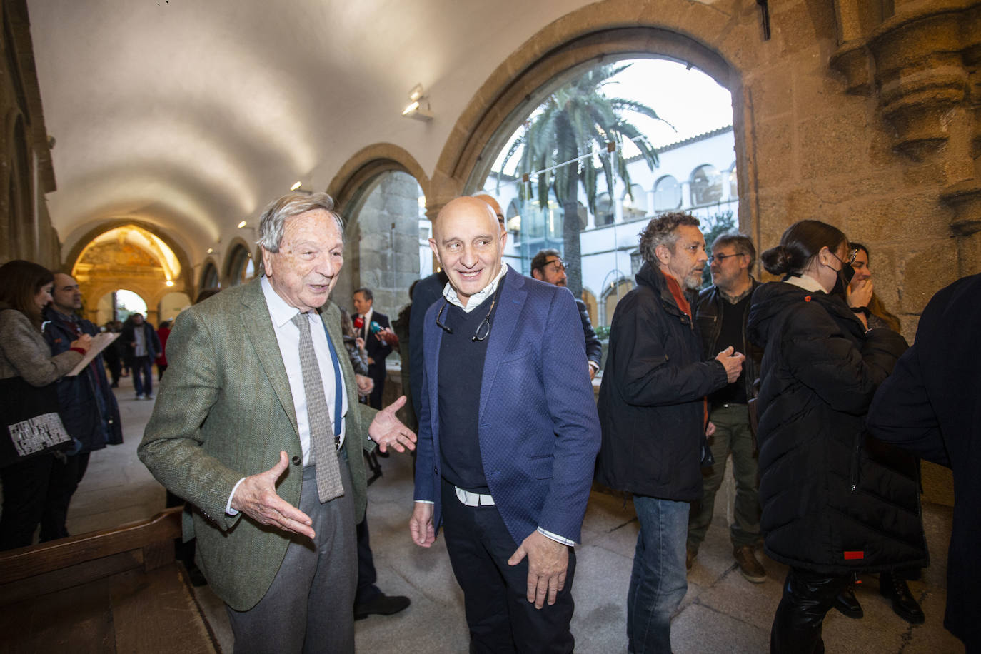 El arquitecto Rafael Moneo con el chef Toño Pérez.