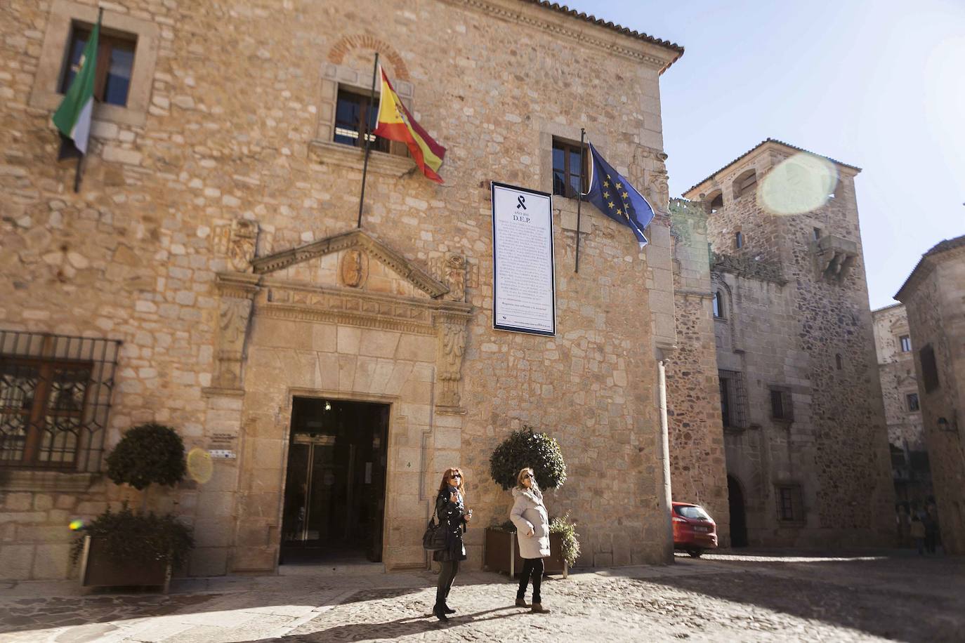 La sede actual de la Diputación. La fachada se transformó en 1965.