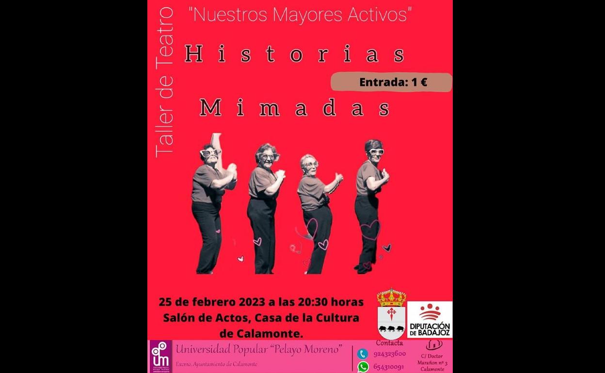 El Taller de Teatro 'Nuestros Mayores Activos' representa 'Historias Mimadas'