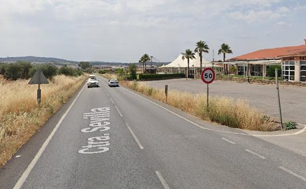 Herido grave un motorista en el choque con un turismo en Fregenal 