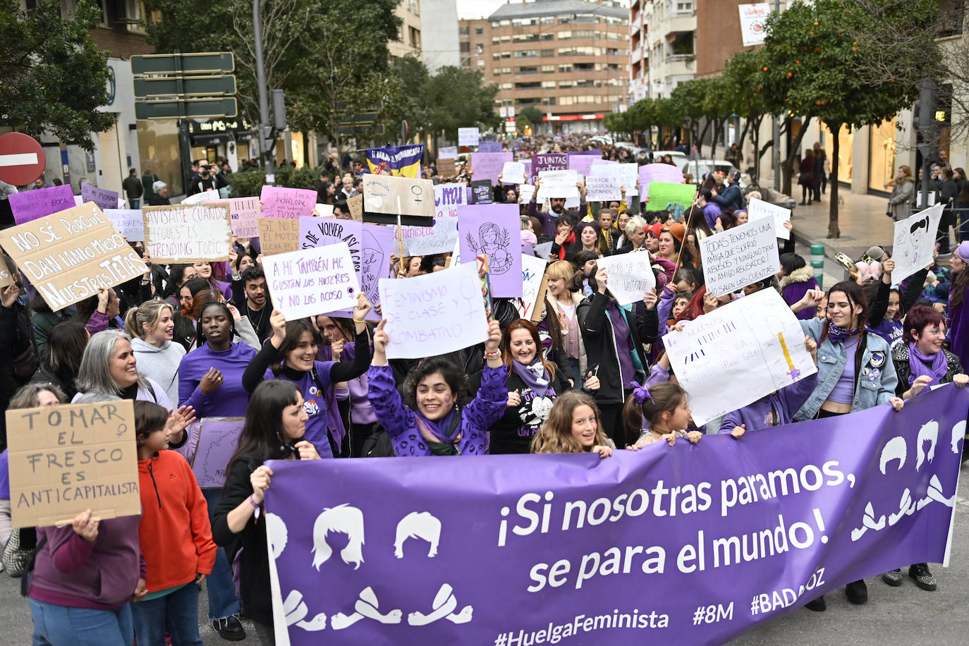 Manifestación del 8M en Badajoz