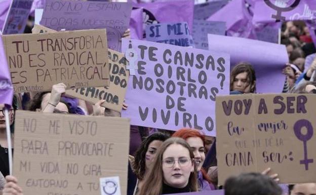 La manifestación protagonizada en Valencia