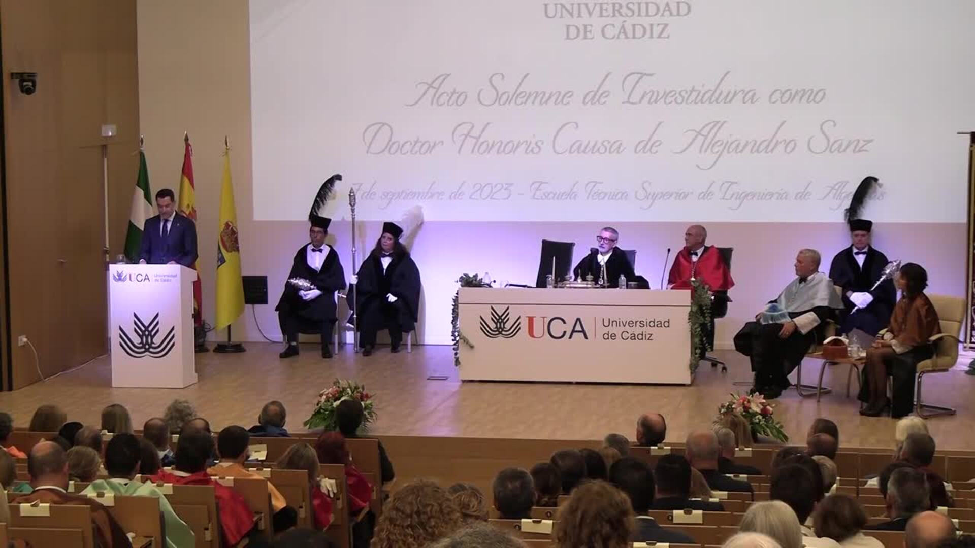 La Universidad de Cádiz inviste a Alejandro Sanz como doctor Honoris Causa