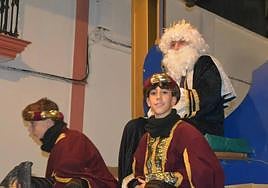 Uno de los Magos durante la cabalgata de Fregenal del pasado año.