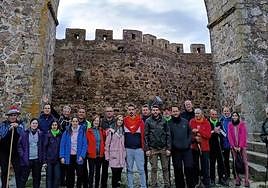 Visitantes del castillo durante la Navidad
