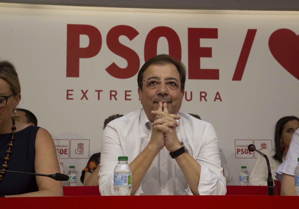 Guillermo Fernández Vara, secretario general del PSOE de Extremadura.