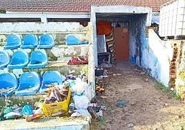 Instalaciones del José Pache, que se encuentran abandonas.