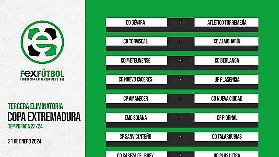 El CD Talarrubias visitará al CP Sanvicenteño en la 3ª Eliminatoria de la Copa Extremadura