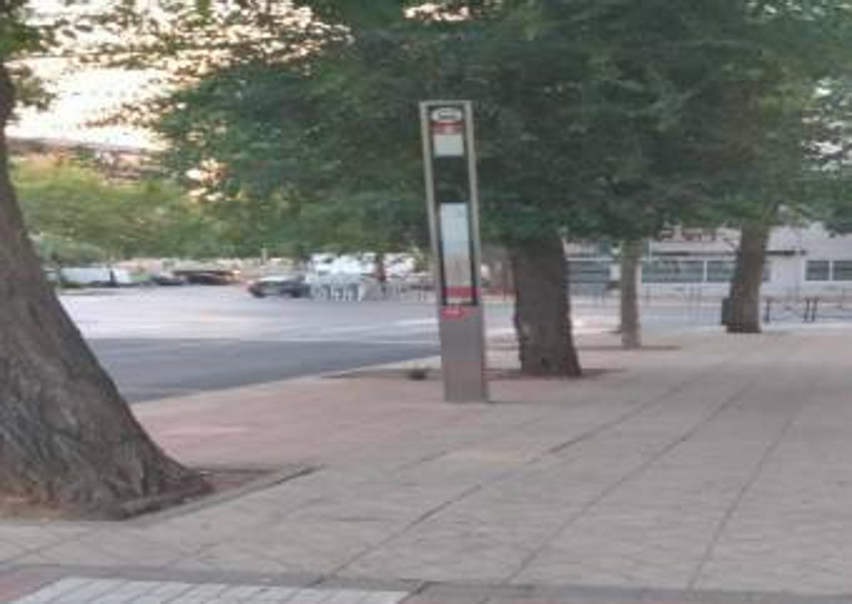 Imagen secundaria 1 - Imagen sobre el abandono del corredor urbano de la Ribera que aparece en el informe. Debajo, una parada de bus al aire libre y sin protección y el estado del puente de la Hispanidad, para el que piden un mayor mantenimiento.