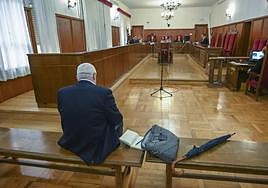 El acusado, en la sesión de este lunes.