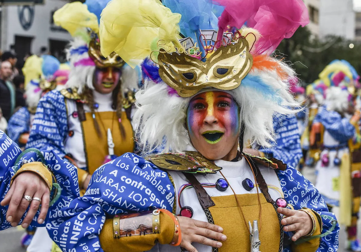 Balumba homenajeando al Carnaval de Badajoz el año pasado.