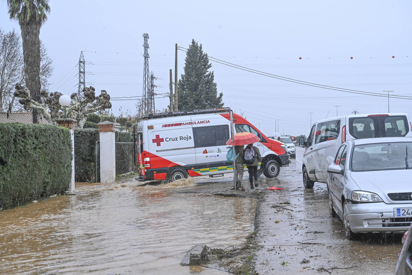 Las imágenes de la borrasca Juan a su paso por Extremadura