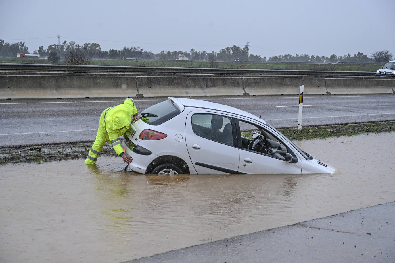 Las imágenes de la borrasca Juan a su paso por Extremadura