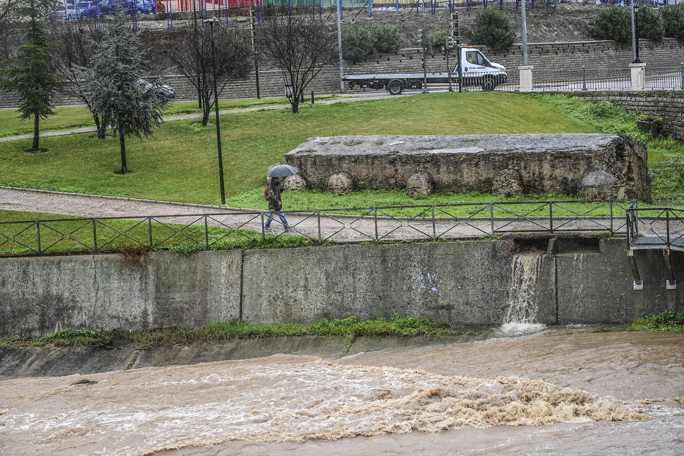 Las imágenes de la borrasca Juan a su paso por Extremadura