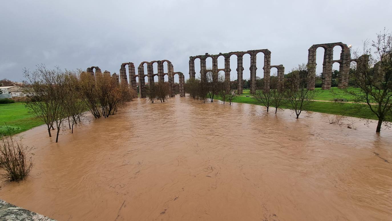 La borrasca Juan deja copiosas lluvias en Extremadura