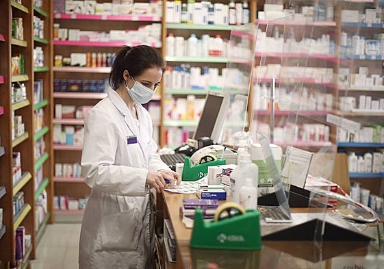 Imagen de archivo de una farmacia.