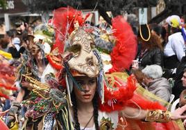 Representaron una fiesta de la antigua Roma.