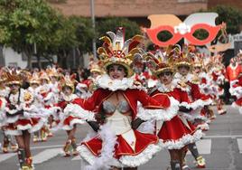 Los Riki's en el último desfile de Carnaval.