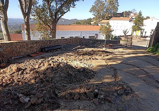 Obras en el paseo de Las Laderas