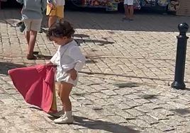 El pequeño Álvaro, 'el torerito' de Badajoz.