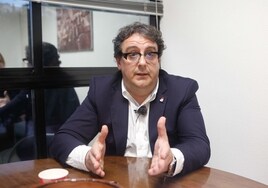 José María Vergeles, durante la entrevista en Cáceres.