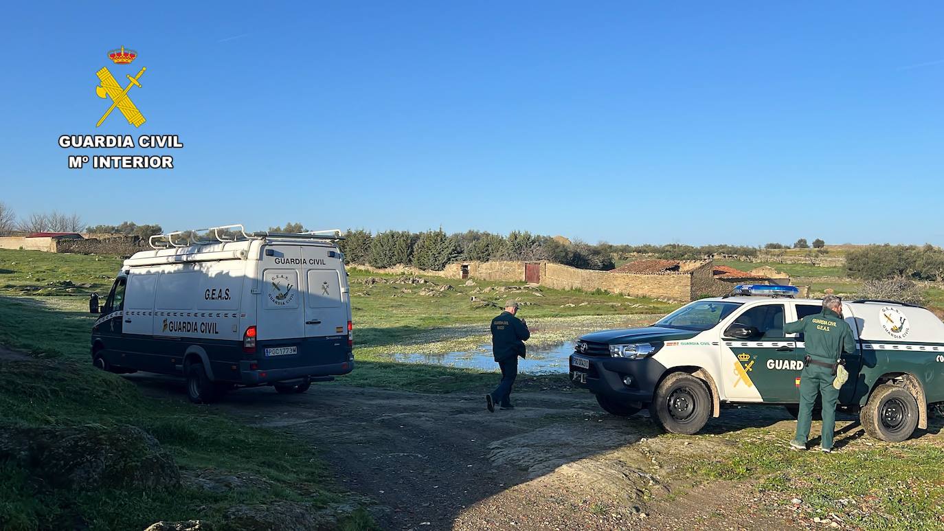 Imágenes del dispositivo desplegado en la búsqueda del vecino de Hinojal