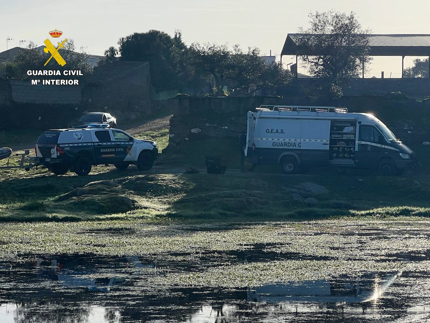 Imágenes del dispositivo desplegado en la búsqueda del vecino de Hinojal