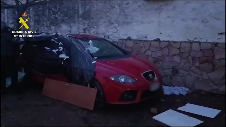 Detención de dos hombres por el robo de un coche en Logrosán