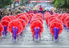 Comparsa La Kochera en el desfile del año 2016.