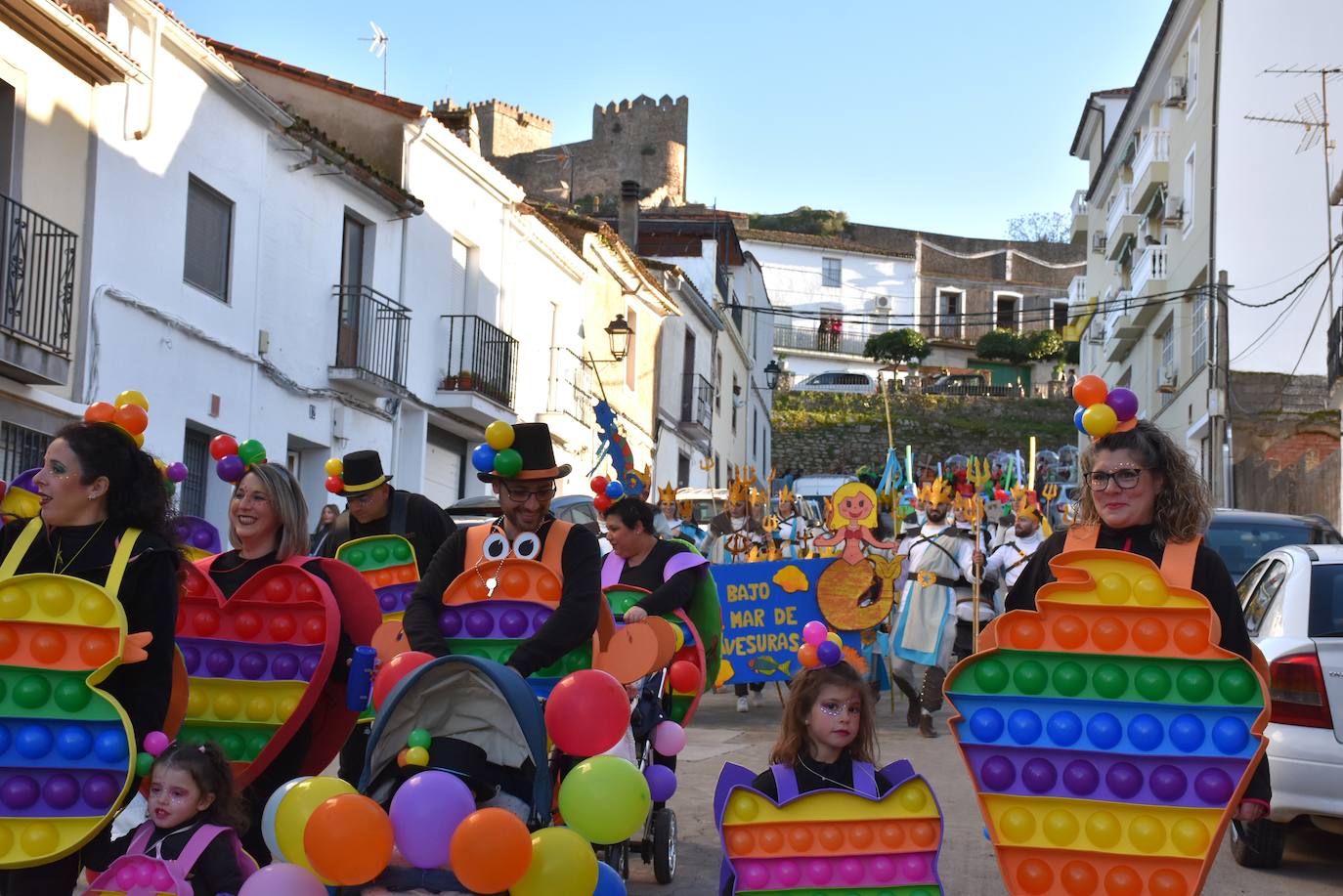 Desfile de comparsas del Carnaval del Buche. Alburquerque 2024